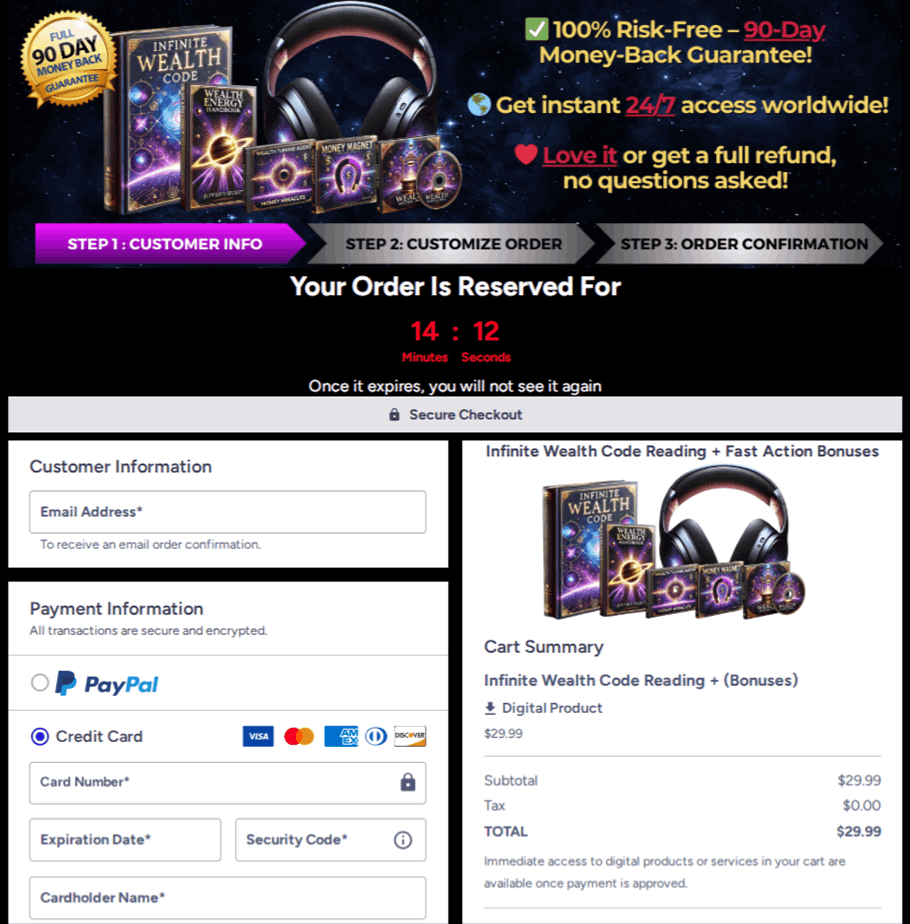 Infinite Wealth Code Reading Checkout